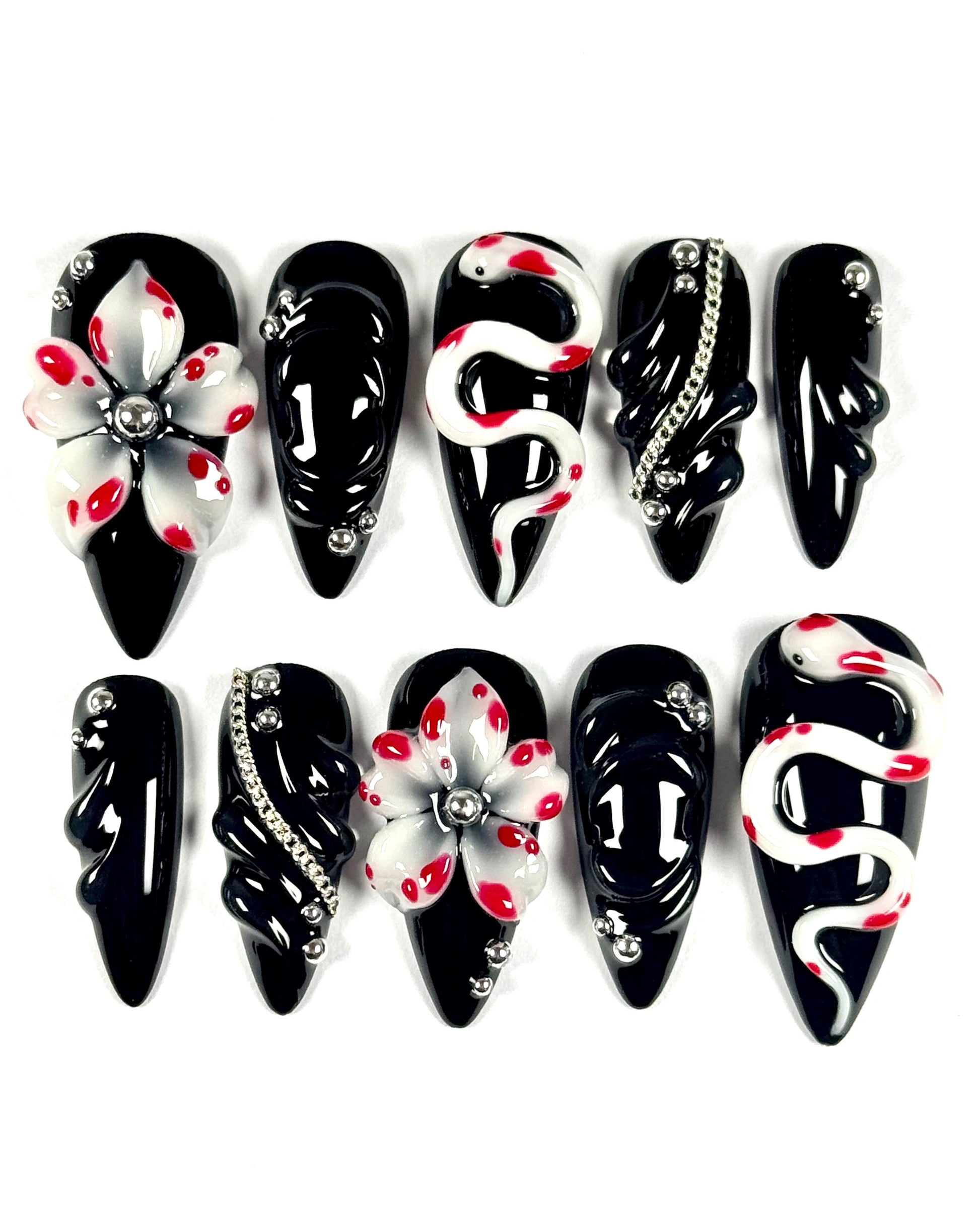 Lakestone press-on nails – Set Iris – Kapsule Nails